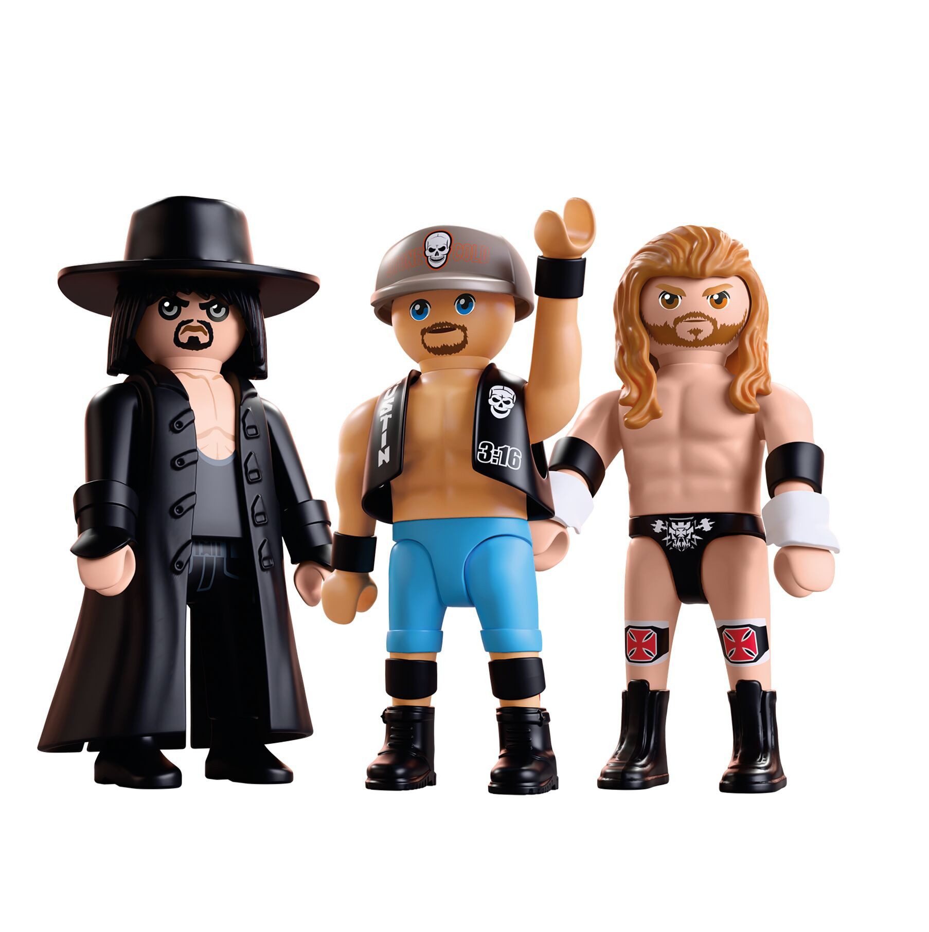 Playmobil® WWE Attitude Era Multipack (71957), WWE Konstruktions-Spielset, Made in Europe