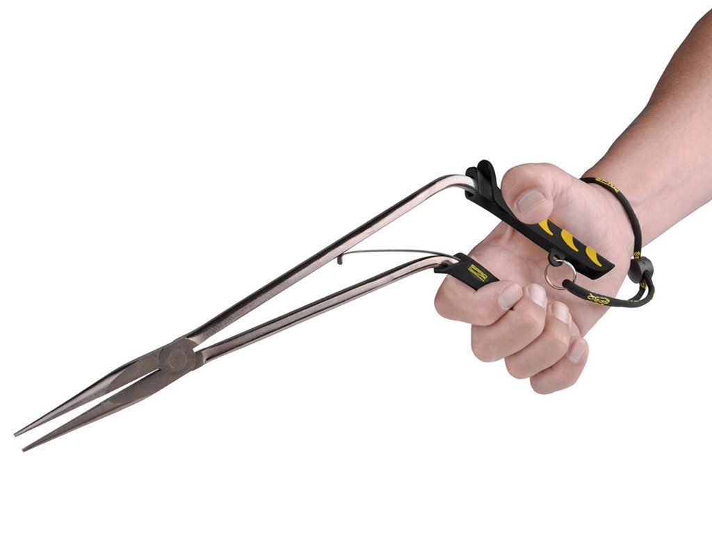 Angelhakenauslöser Secure Grip Pike Plier 37 cm -- Robuste Lösezange Spro 37 cm