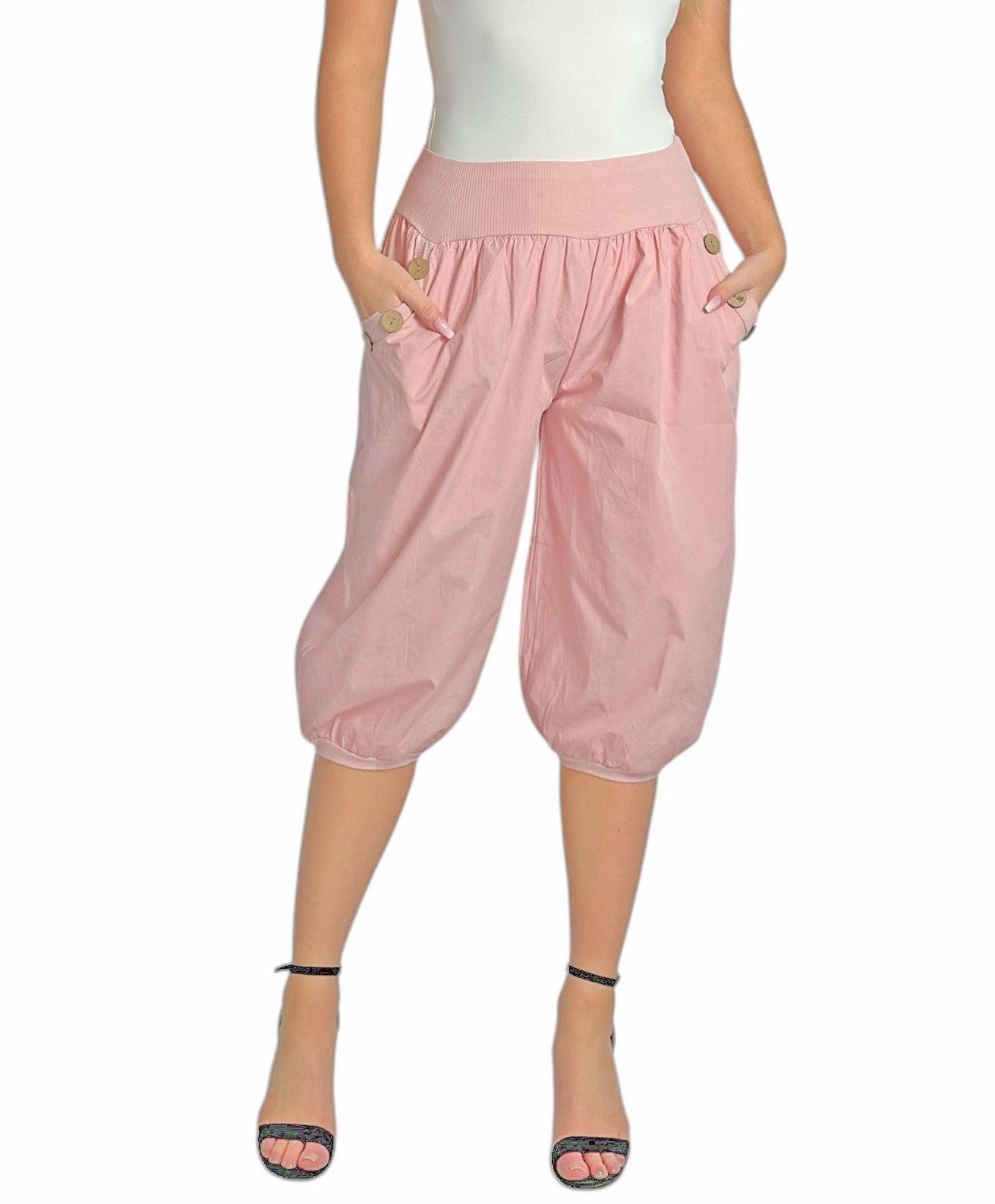 Mississhop Caprihose Damen Capri Hose Haremhose Jogginghose M.371