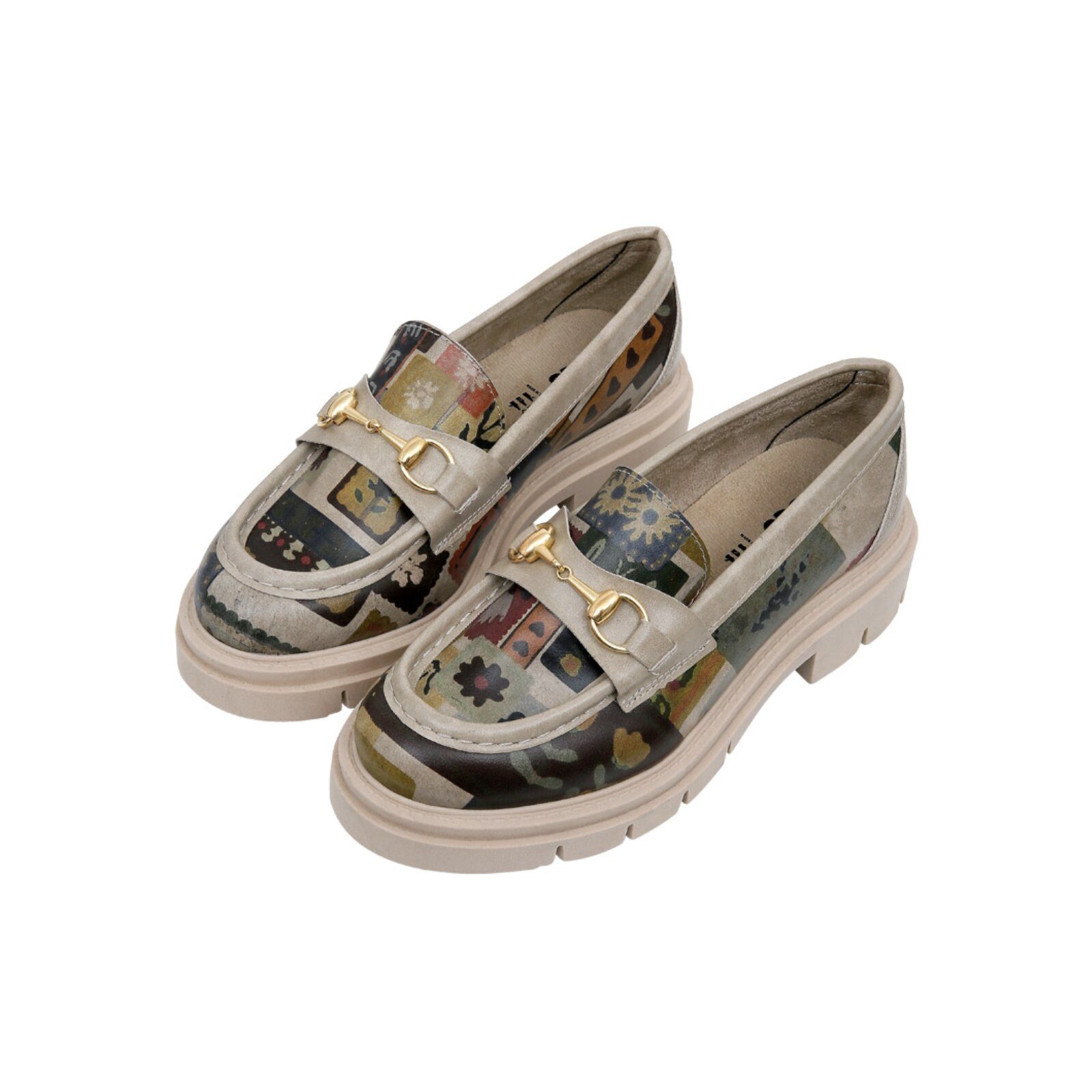 DOGO Cindy Loafer Anatolian Patterns Damen Halbschuhe Loafer Handgefertigt