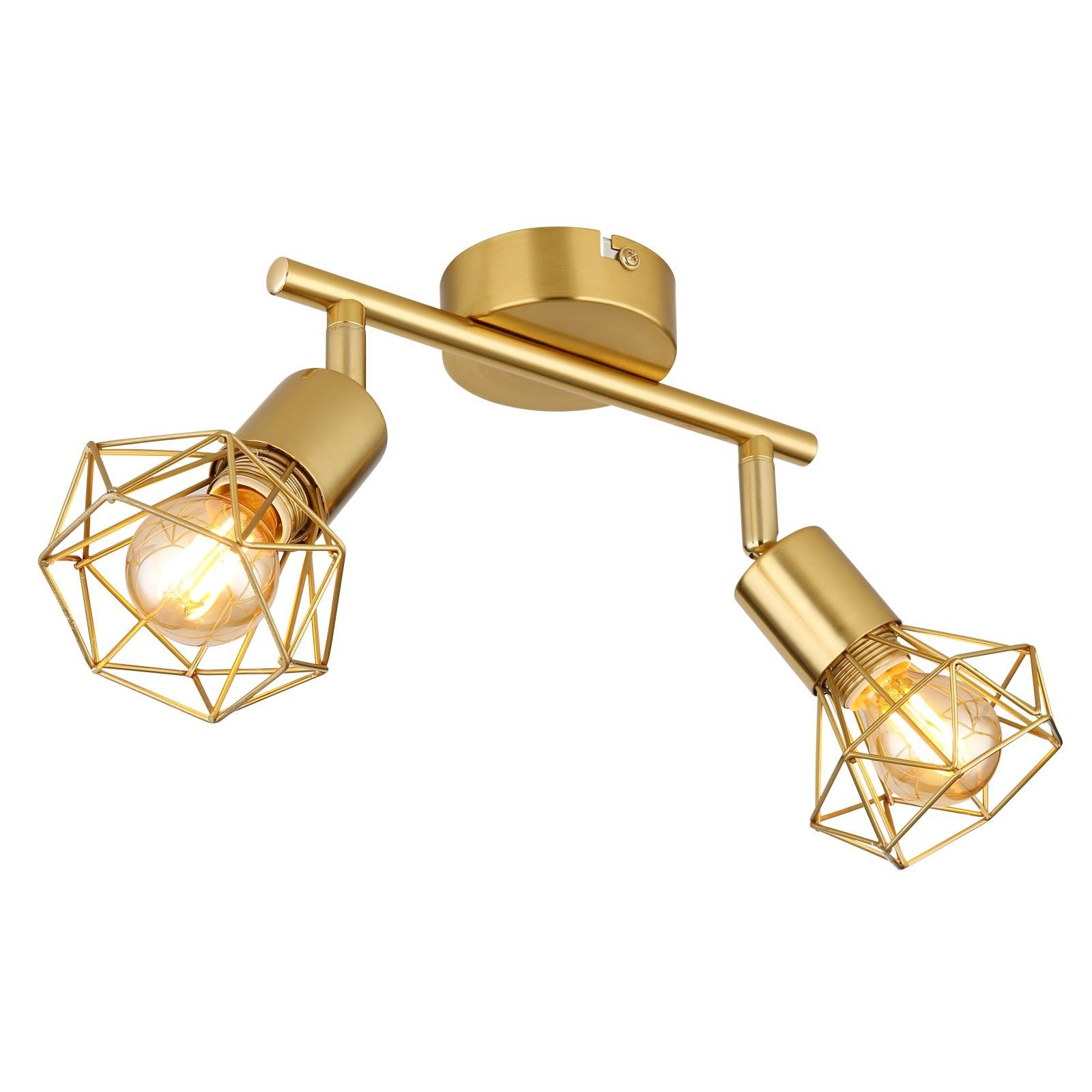 GLOBO LIGHTING Deckenleuchte Deckenleuchte Wohnzimmer Gold günstig online kaufen