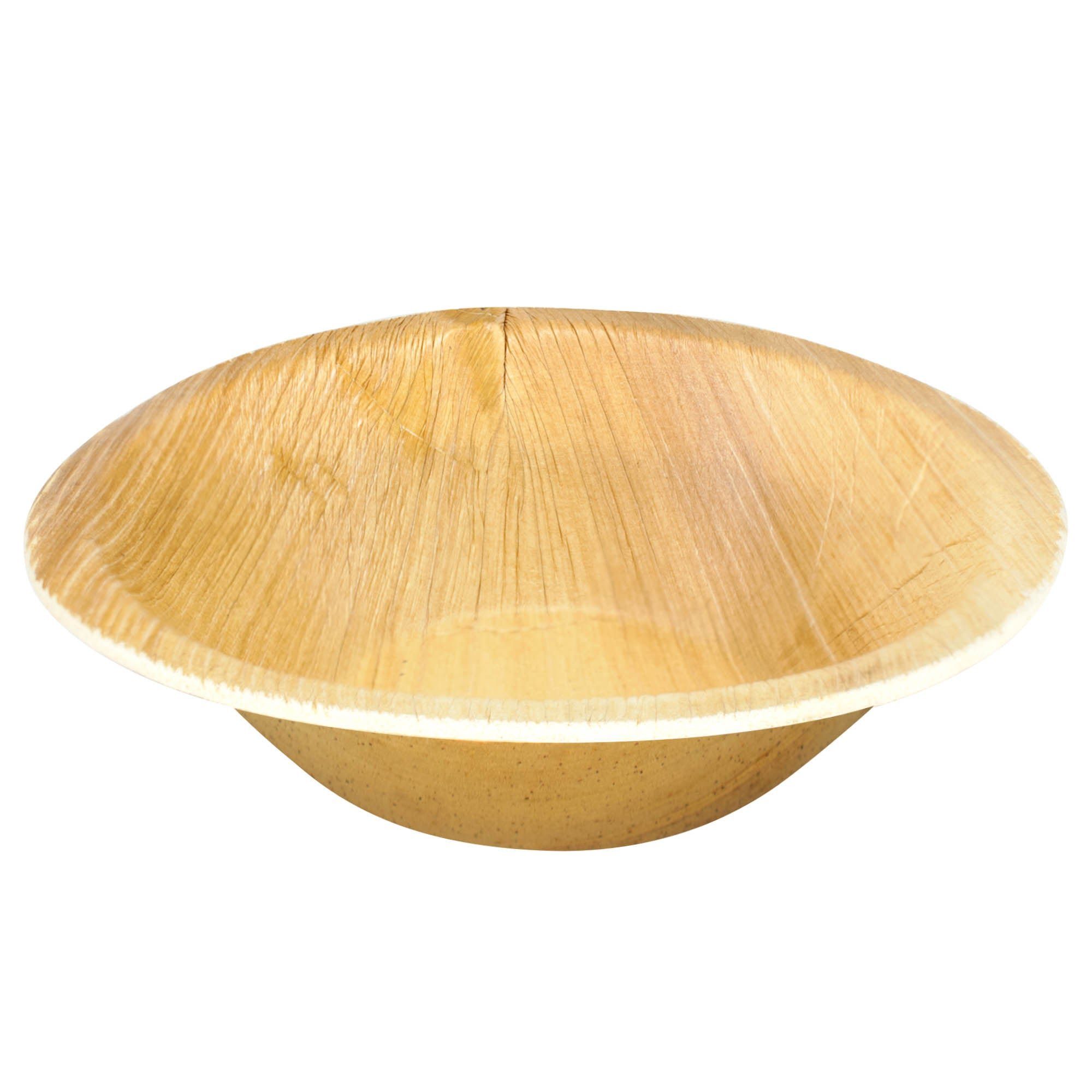 wisefood Einwegschale Palmblatt Schale / Schüssel rund Ø 13 cm, Palmblatt, (25-tlg)