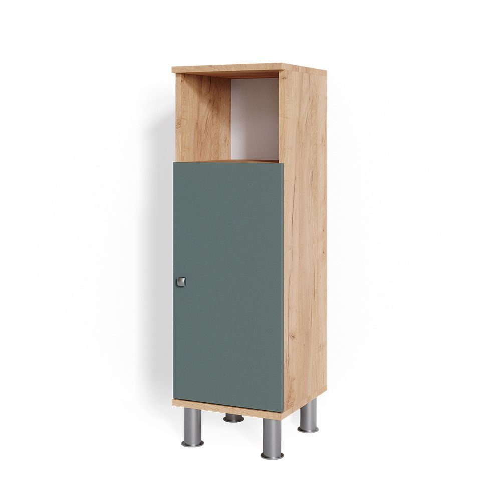 Vicco Midischrank Fynn, Grün/Goldkraft Eiche, 30 günstig online kaufen