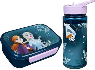 Scooli Lunchbox »Brotzeitdose & Trinkflasche, Frozen«, Kunststoff, (Set, 2-tlg), mit Trinkflasche