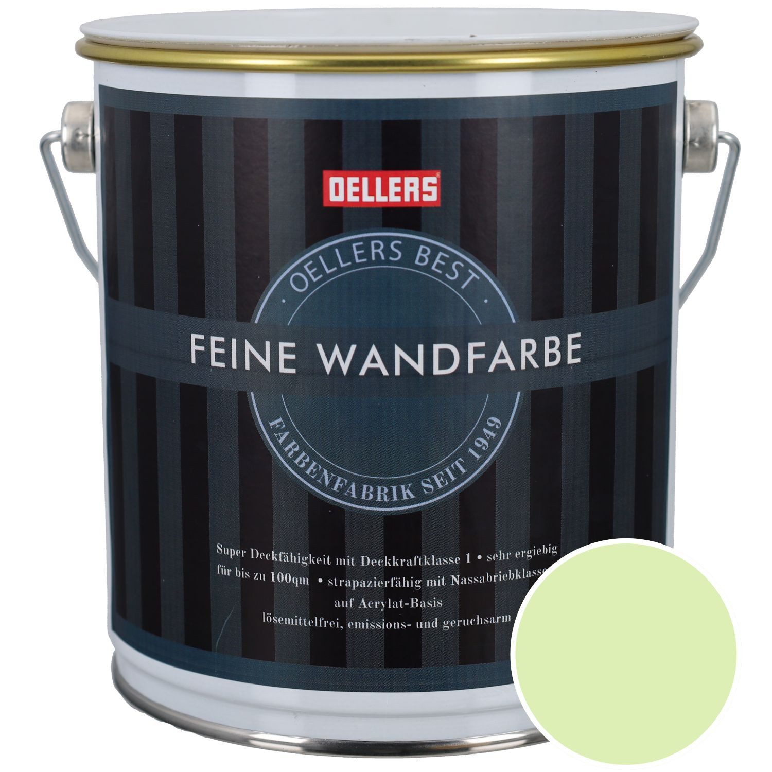 OELLERS Wandfarbe Premium, Feine Wandfarbe, 2,5 Liter Matt