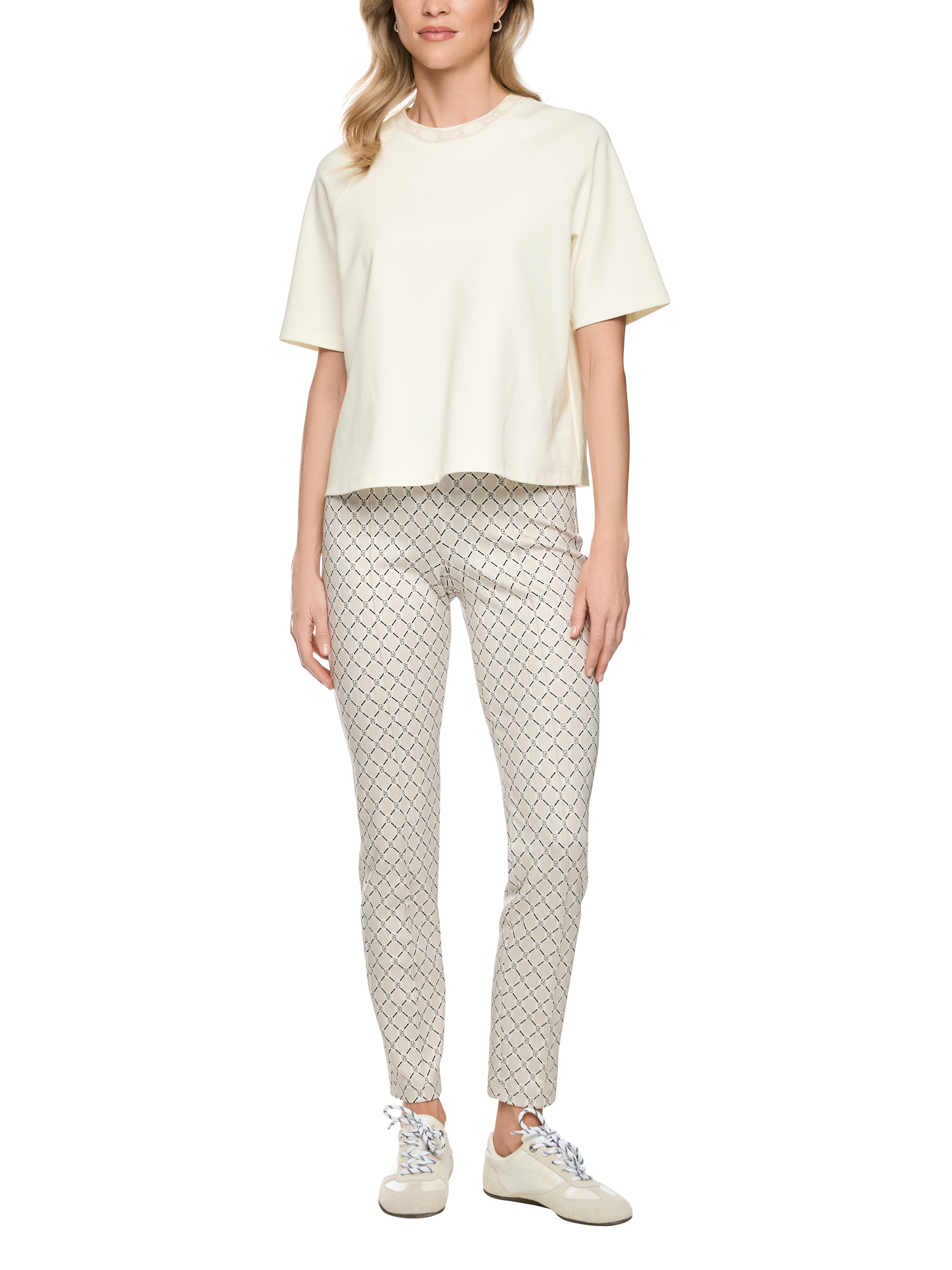 Marc Cain T-Shirt Golden Hour Premium Damenmode Oversize, aus Baumwollmix