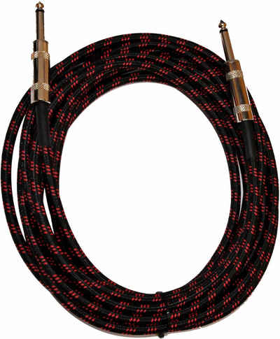 Clifton »Kabel, 5 m« Instrumentenkabel, 6,35-mm-Klinke, (5 cm), für E-Gitarre, E-Bass oder Tasteninstrumente