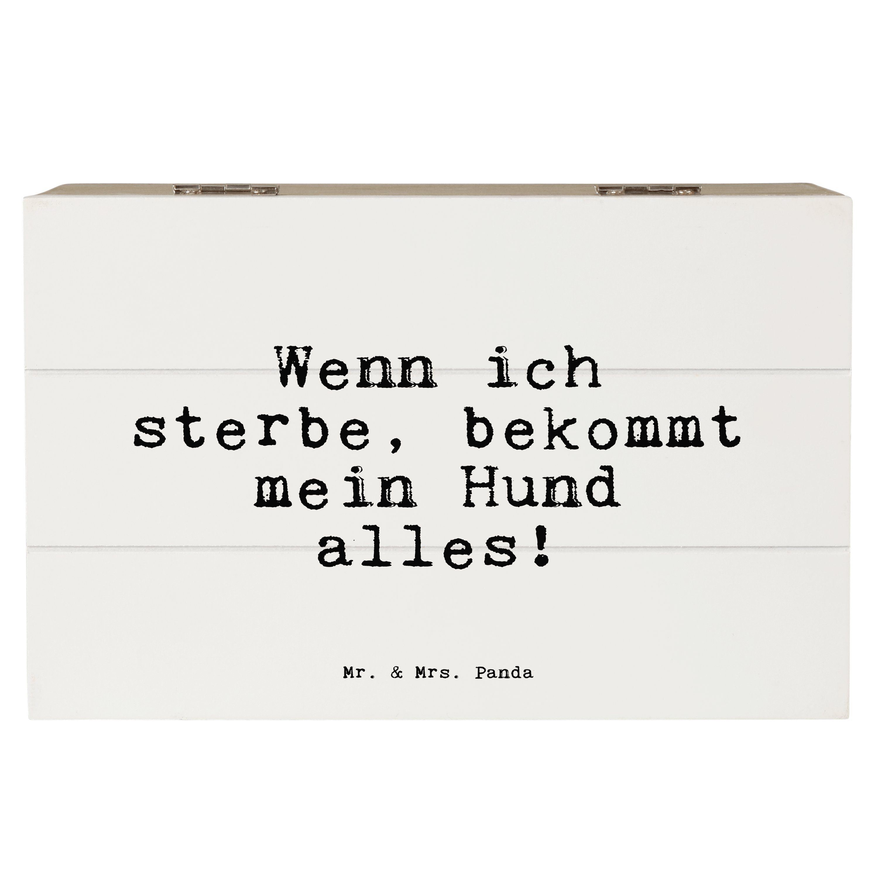 Mr. & Mrs. Panda Dekokiste Wenn ich sterbe, bekommt... Weiß