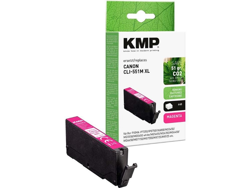 KMP KMP Tintenpatrone ersetzt Canon CLI-551M XL magent Tintenpatrone