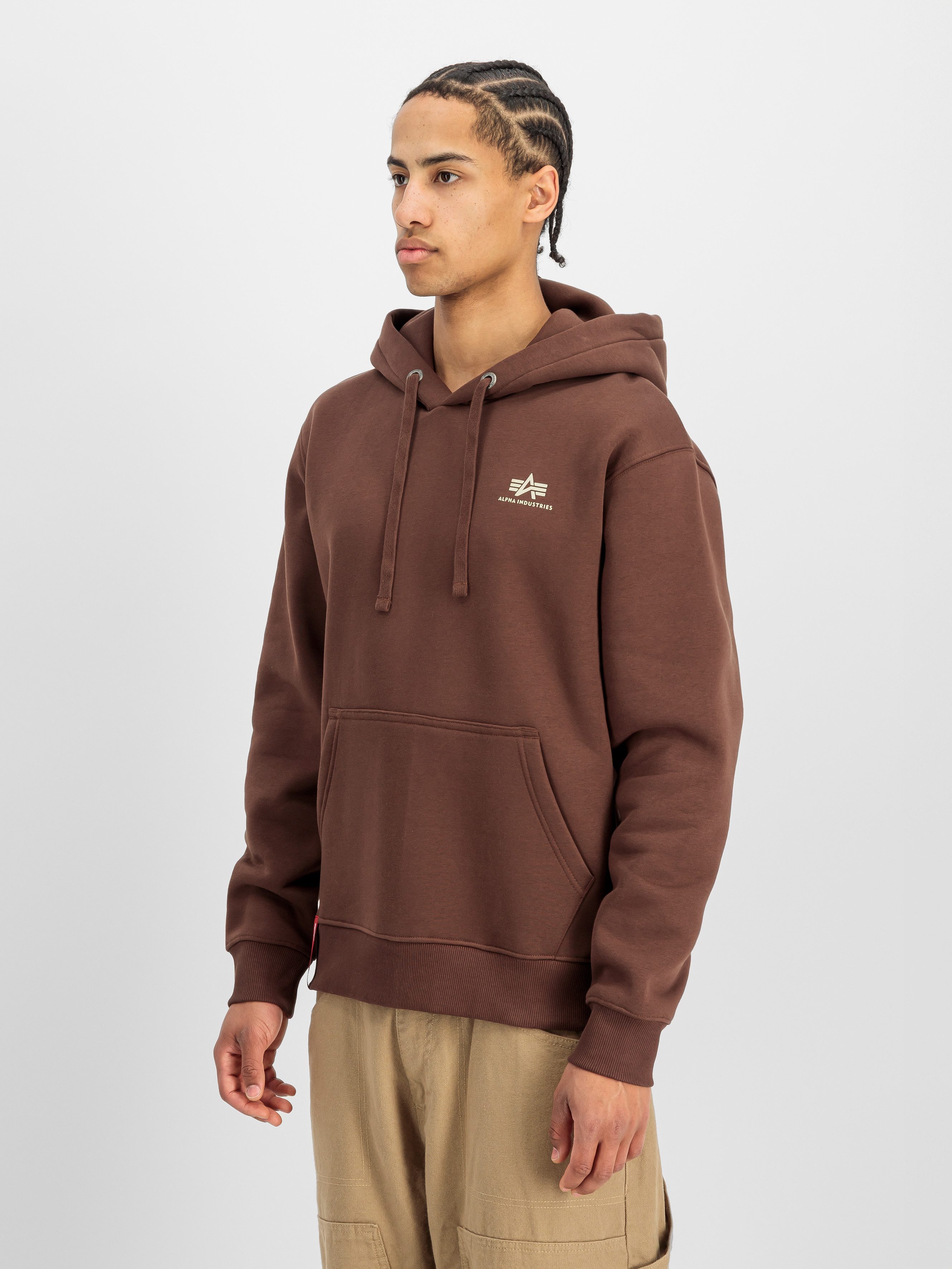 Alpha Industries Kapuzensweatshirt Hoody Small Logo Baumwollmischung, regular fit