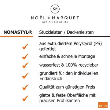 NOËL & MARQUET by nmc Stuckleiste Polystyrol, 30 x 35 x 2000 mm, Weiß, Deckenleiste