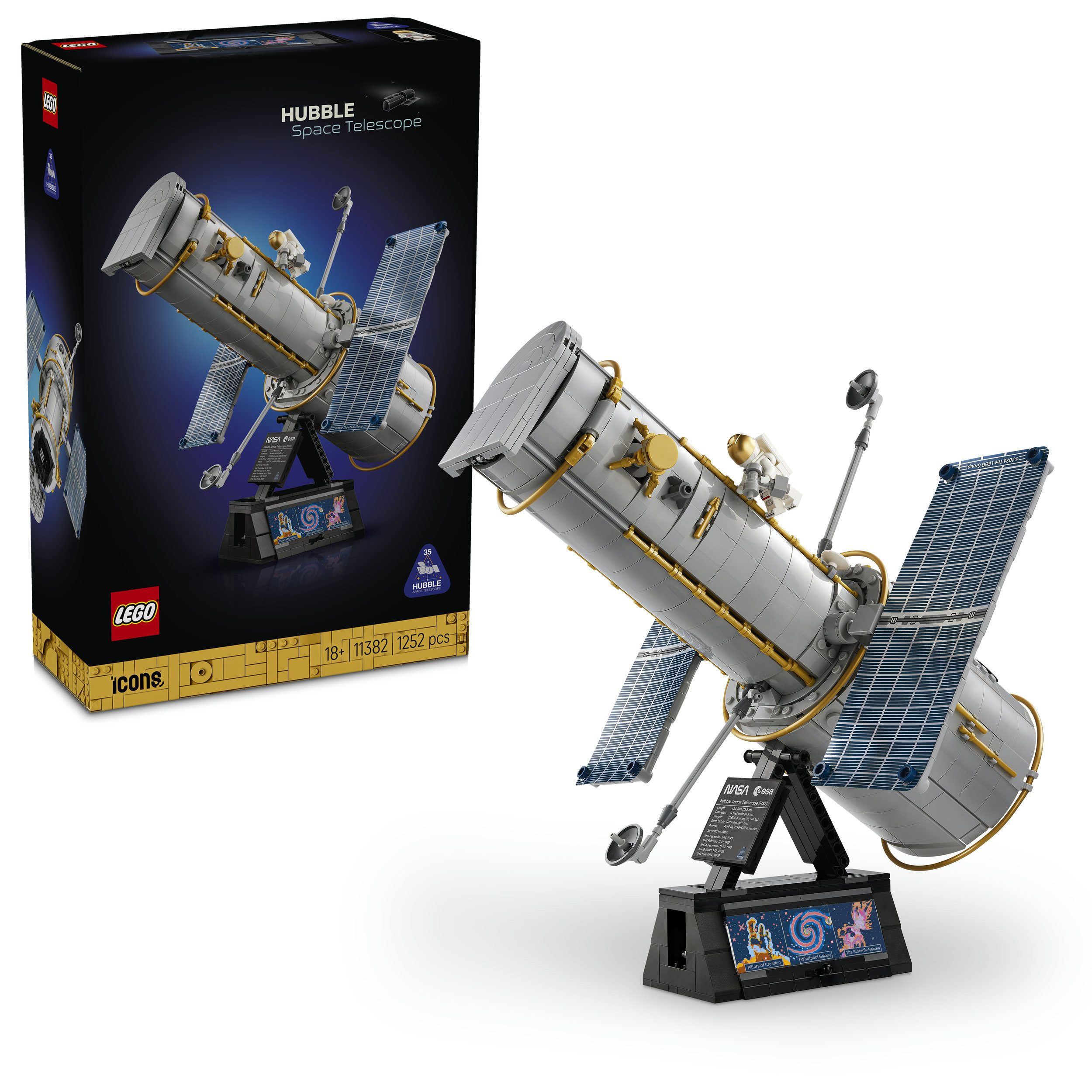 LEGO® Hubble-Weltraumteleskop (11382), LEGO Icons Konstruktionsspielsteine, (1252 St), Made in Europe