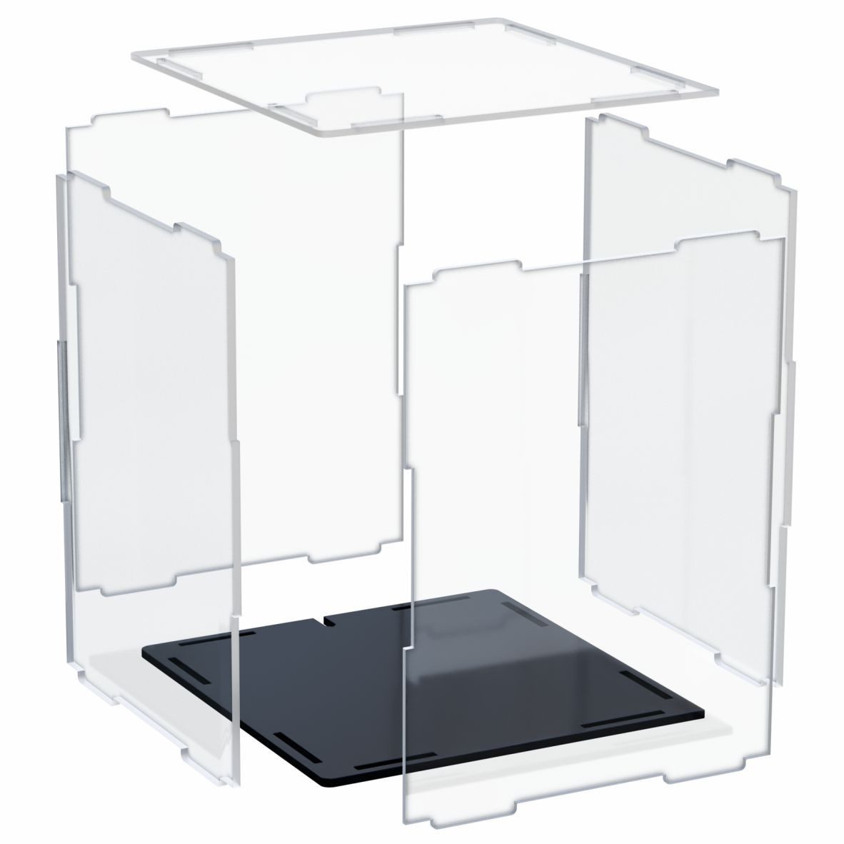 FiguWorld GmbH Vitrine aus Acryl für LEGO® Köpfe Disney & Marvel Display 190x190x240mm