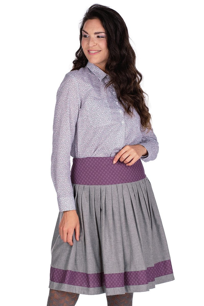 Trachtenbluse Trachtenbluse - MELISSA - weiß/geblümt