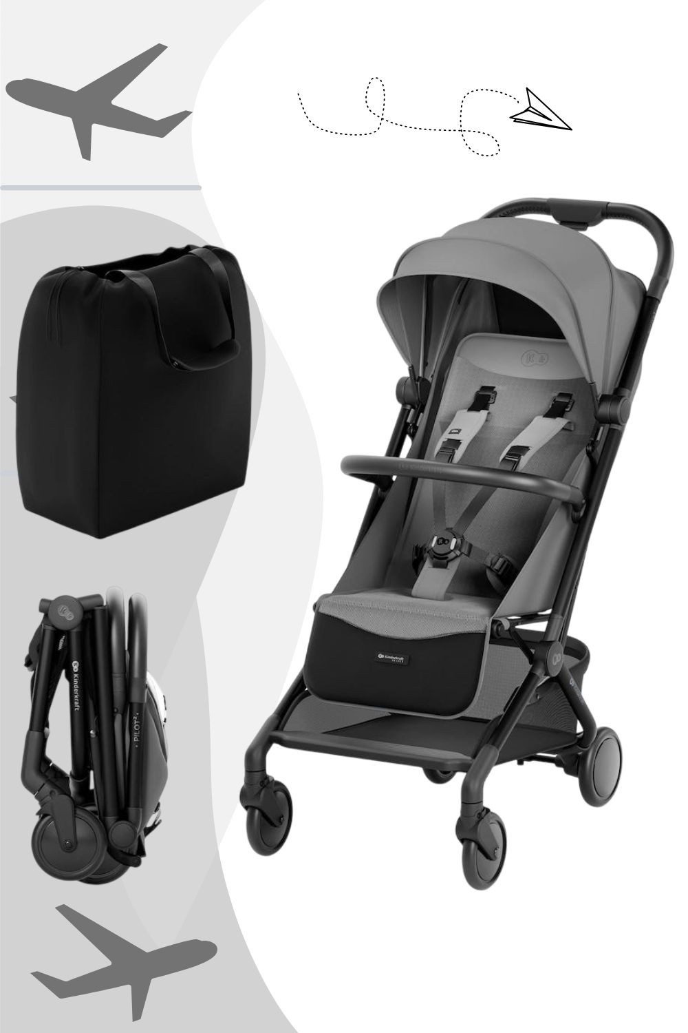 Kinderkraft Kinder-Buggy Pilot 2 Buggy / Reisebugg