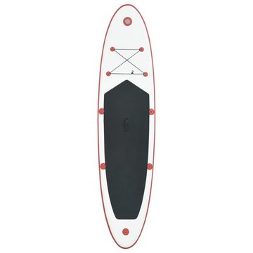 vidaXL Schlauchboot Stand Up Paddle Surfboard SUP Aufblasbar Rot und Weiß