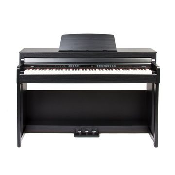 FAME Digitalpiano (DP-8600 BT Digitalpiano - 88 Tasten mit Hammermechanik, 181 Sounds, USB, Bluetooth, Schwarz Matt, Integrierter Effektprozessor, Aufnahmefunktion), Digitalpiano, Hammermechanik, Bluetooth