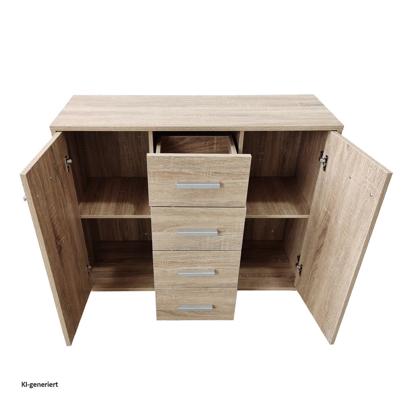 HTI-Line Kommode Kommode Nina mit 4 Schubladen (Stück, 1 St., 1 Kommode), Anrichte Sideboard Schrank