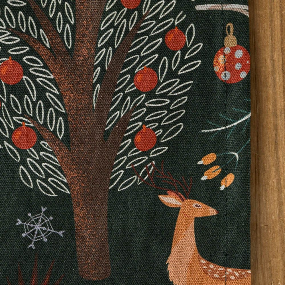 SCHÖNER LEBEN. Tischläufer Tischläufer Scandi Winter Forest 40x160cm von SCHÖNER LEBEN., handmade