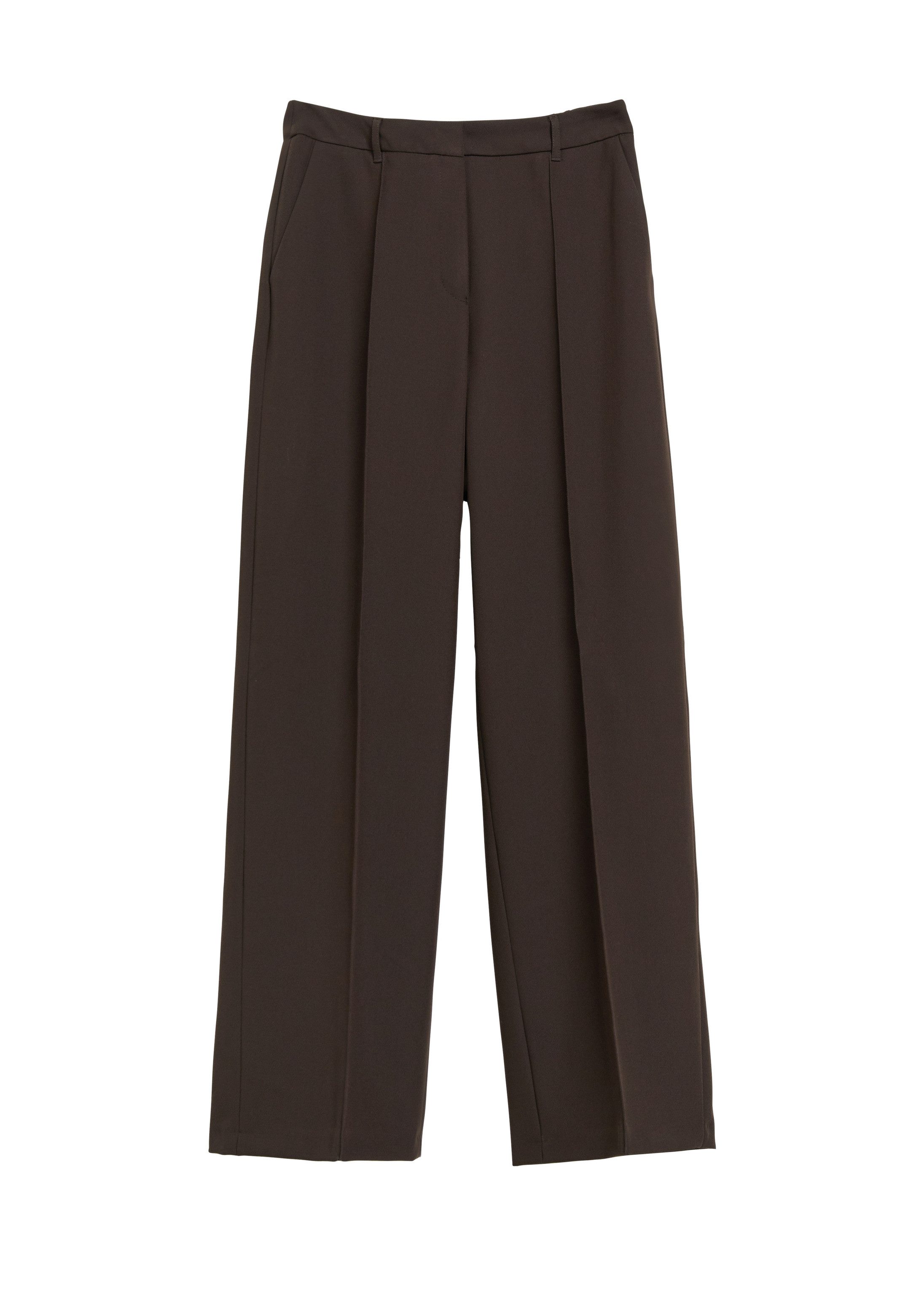 s.Oliver Chinos Hose Wide-Leg-Hose mit Elastikeinsatz