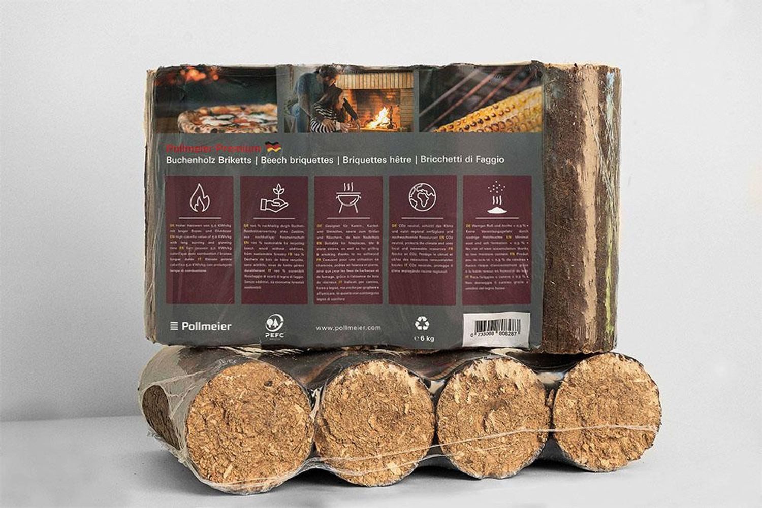 BURI Holzbriketts Pollmeier Buchenholzbriketts 6kg Holzbriketts günstig online kaufen