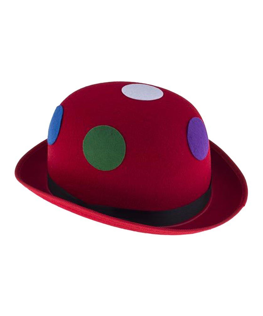 Karneval-Klamotten Clown-Kostüm Melone Clown groß blau mit Punkten Erwachsene, Zubehör Accessoires zu Clown Kostüm Damen Herren