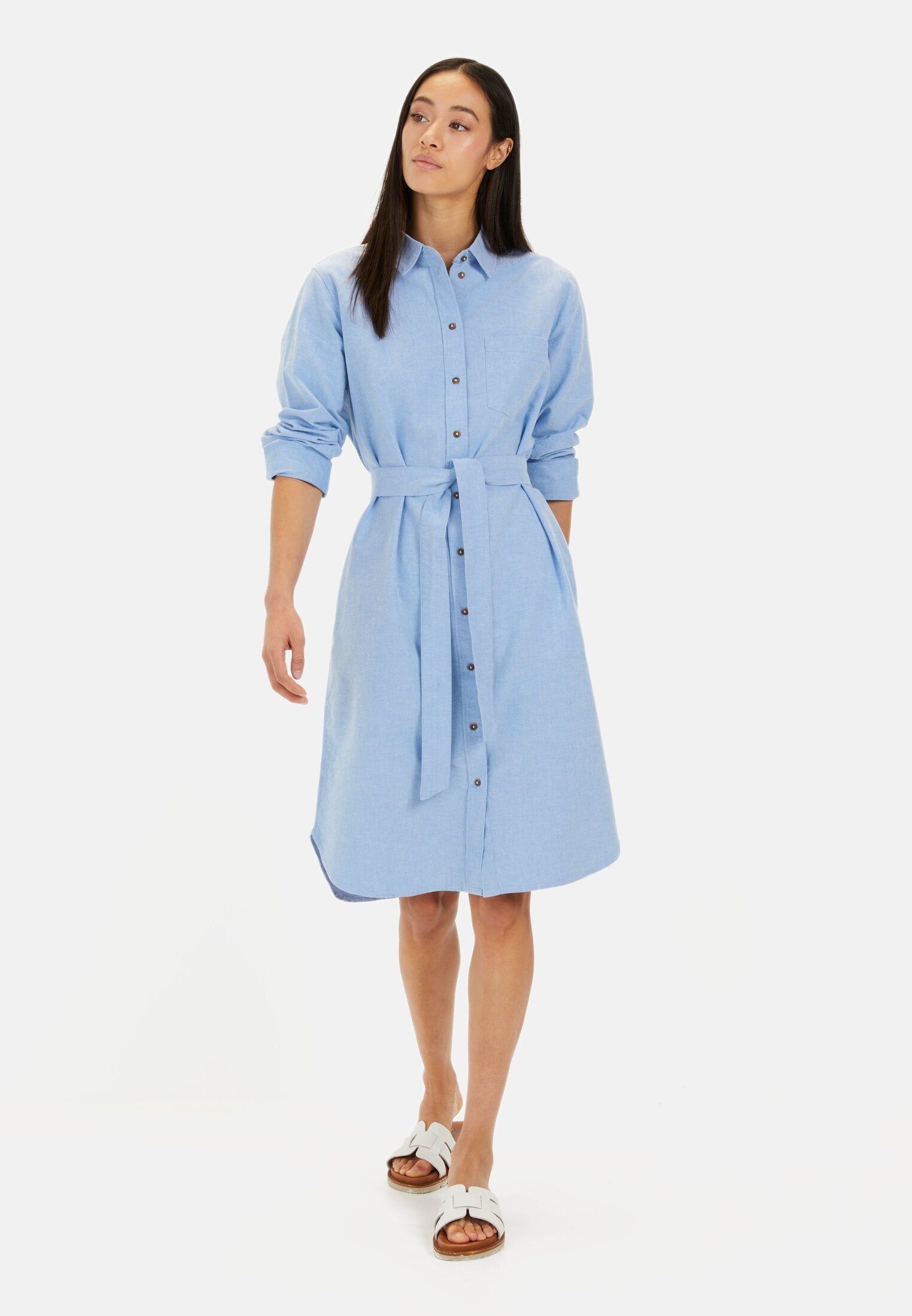 Jerseykleid mit Stoffbindegürtel