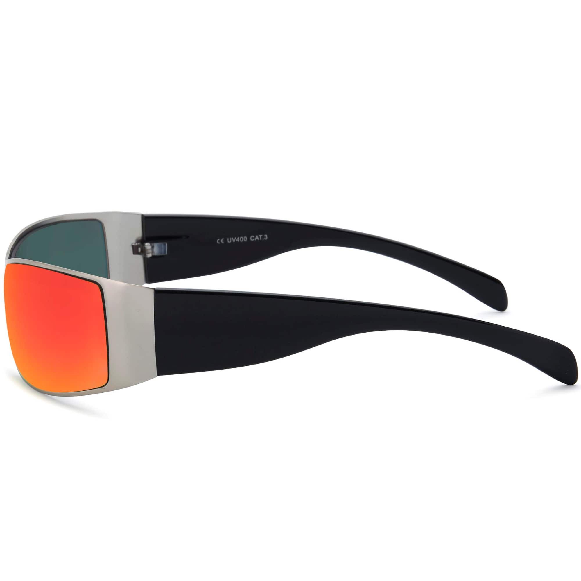 BEZLIT Eyewear Sonnenbrille Herren Bikerbrille Sonnenbrille (1-St) mit schwarzen Linsen