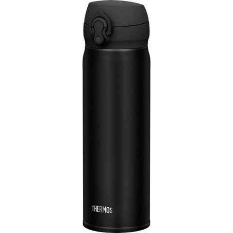 THERMOS Thermoflasche Ultralight black, ideal für den Alltag, aus Edelstahl