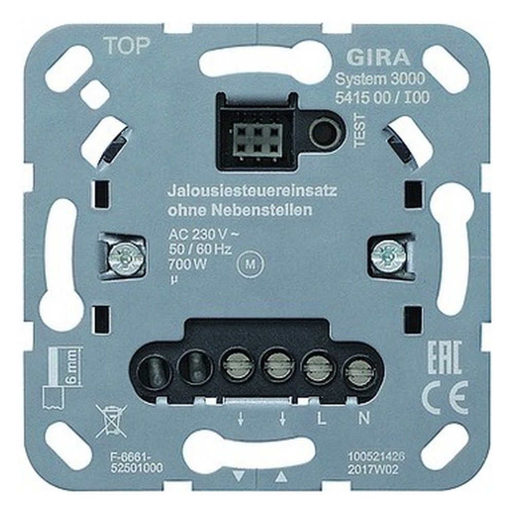 GIRA Переключатель, Jalousiesteuerung Unterputz System 3000 1000W