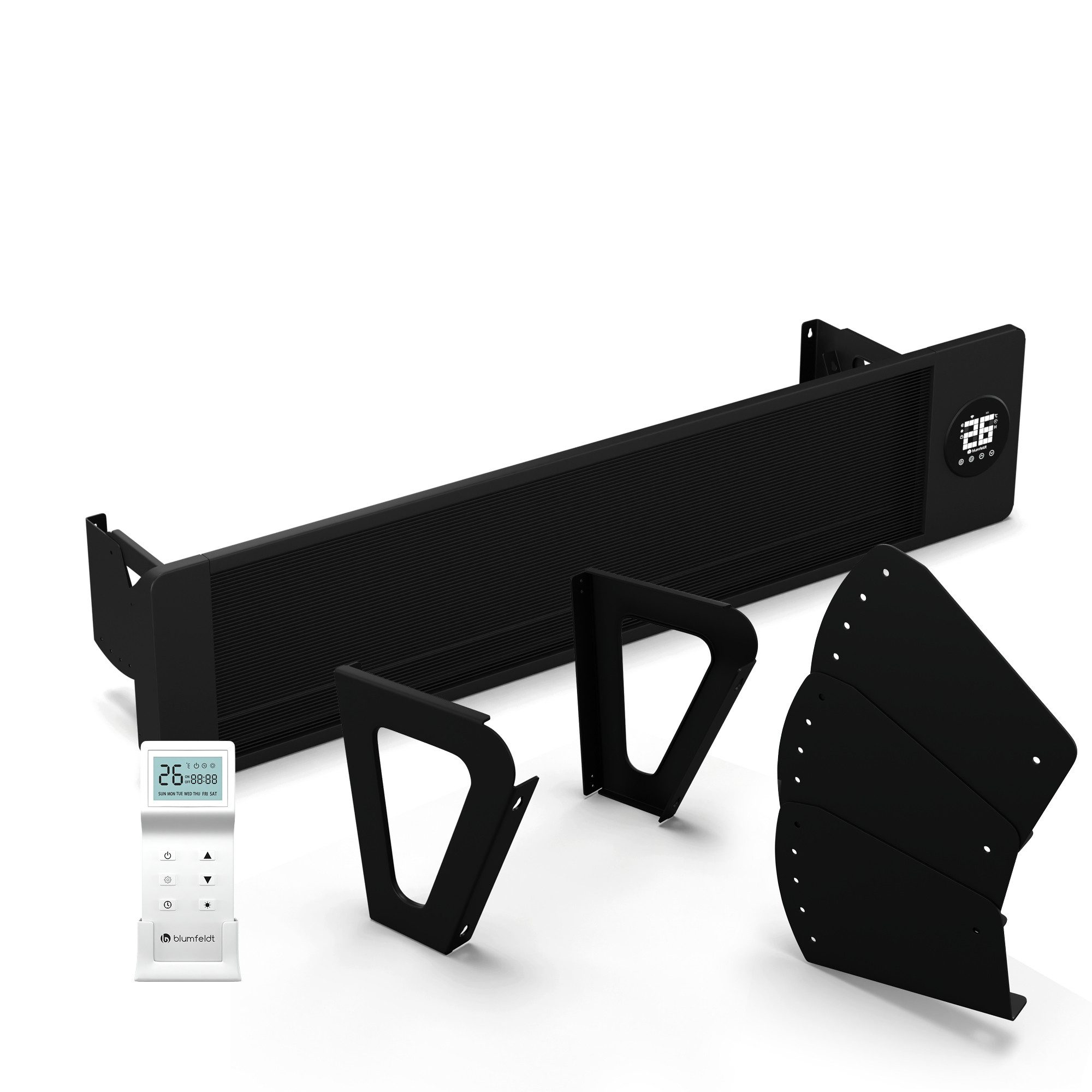 blumfeldt Heizstrahler Cosmic Beam Touch, Heizung Elektrische Heizstrahler Outdoor Terrasse LED Touch App