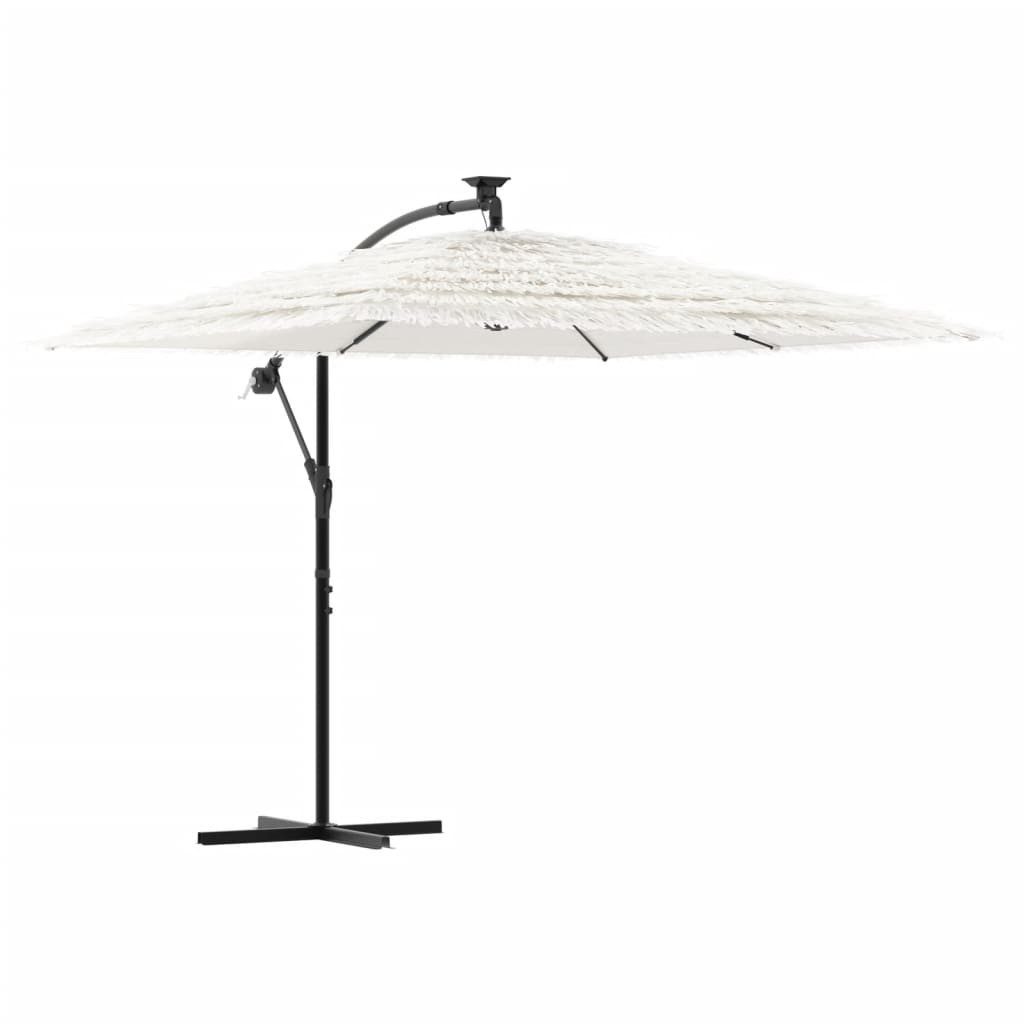 vidaXL Sonnenschirm Sonnenschirm mit Stahlmast Weiß günstig online kaufen