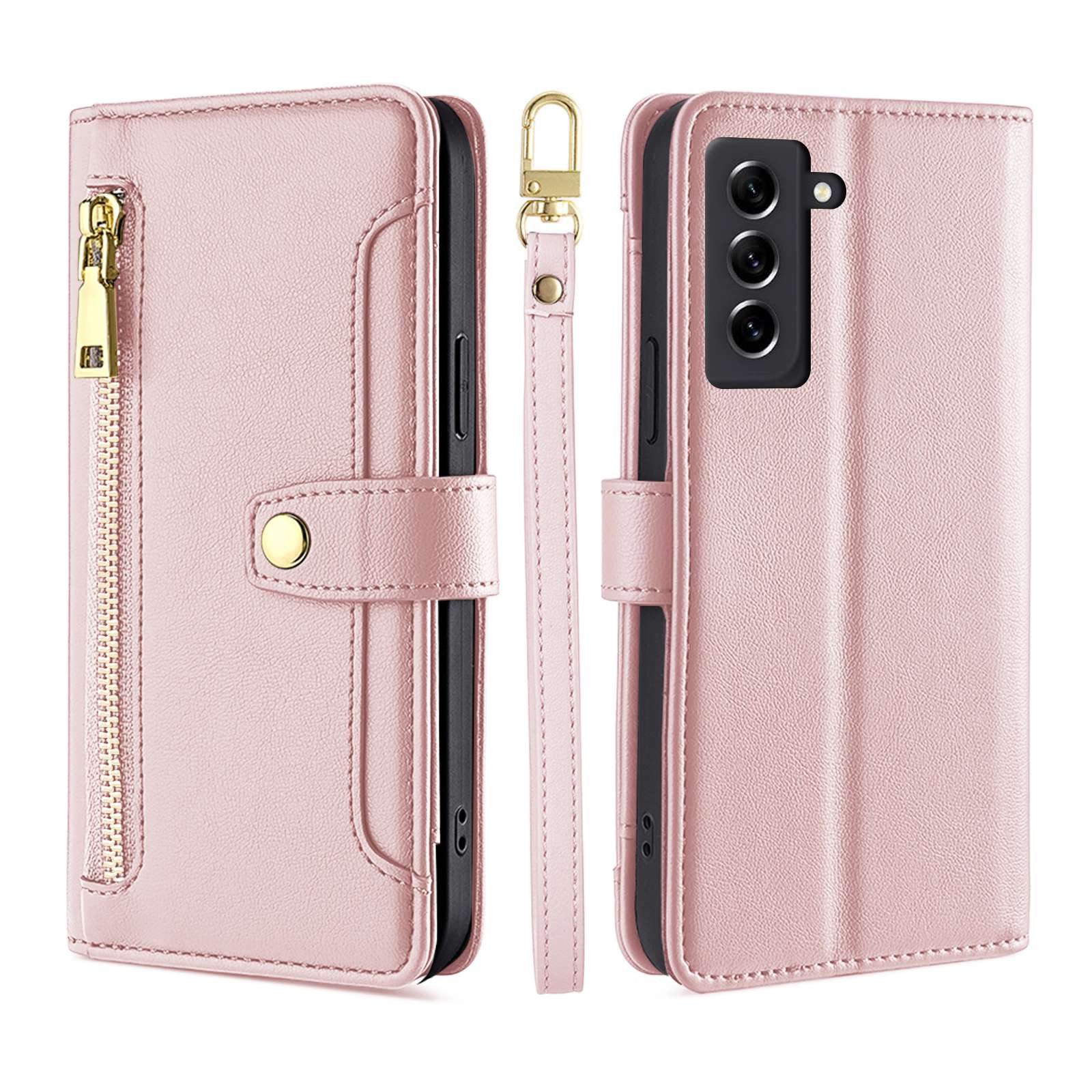 betterfon Handykette für Samsung Galaxy Leder Umhänge Hülle mit Kartenfächer, Hände frei – mit Silikonhülle & Schnur für flexiblen Alltag