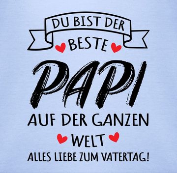 Shirtracer Shirtbody Beste Papa der Welt Geschenke, Alles liebe zum Vatertag Geschenk Vatertag Baby