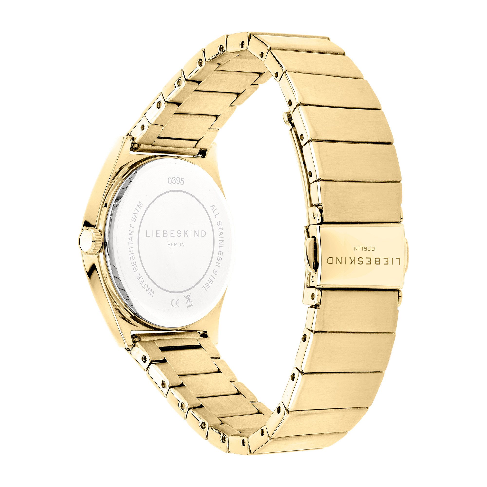 Liebeskind Berlin Quarzuhr Vinyl Vision LT-0395-MQ, Armbanduhr, Damenuhr, Edelstahlarmband, analog