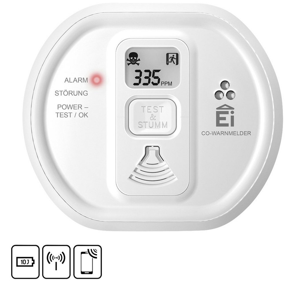 Thumbnail - Ei Electronics Ei Electronics i-serie Kohlenmonoxid-Melder inkl. 10 Jahres-Batterie Gasmelder