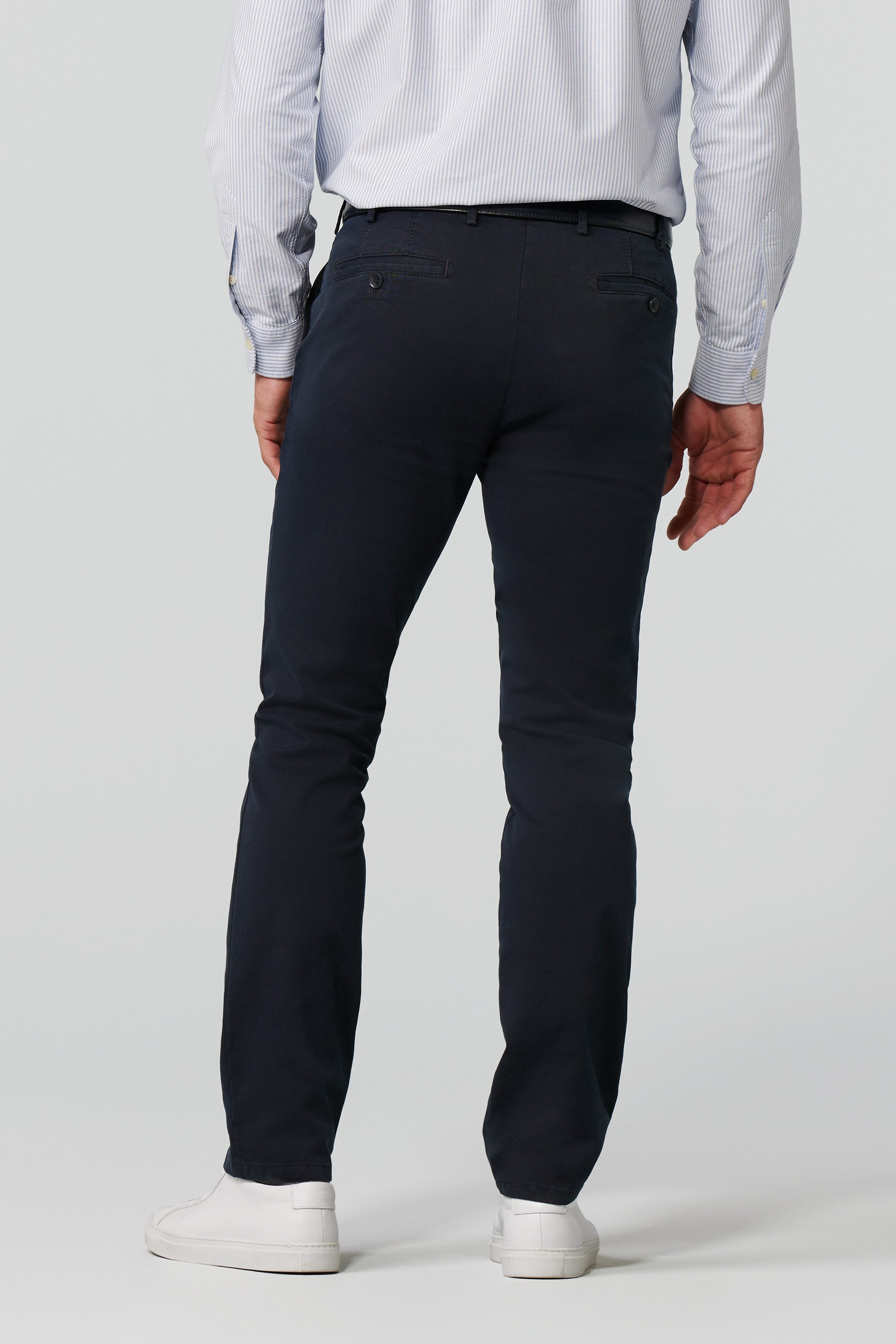 MEYER Chinohose Meyer Hose Chino Roma - dunkelblau (1-tlg)