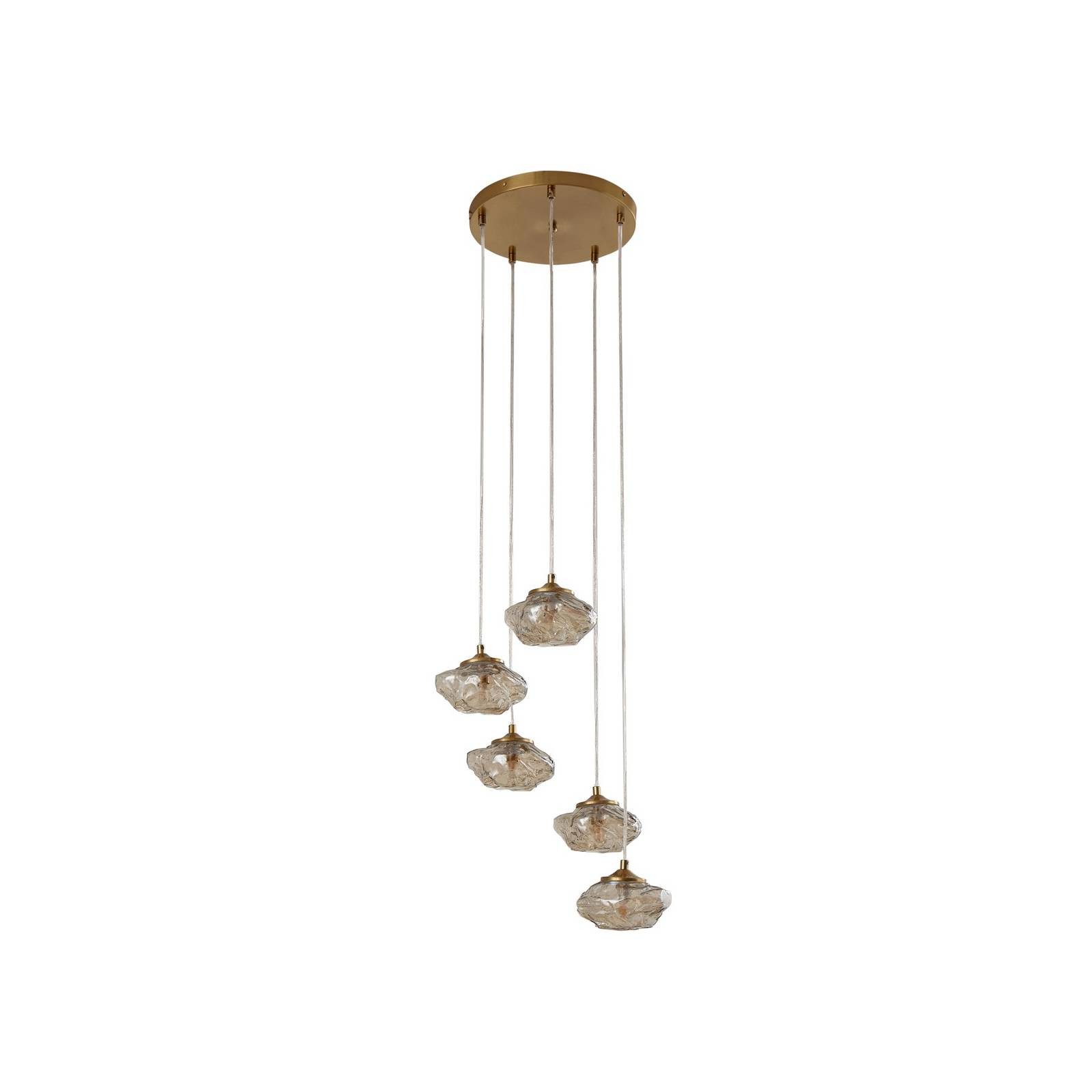 Lindby Hängeleuchte Piatra, Nicht enthalten, 5 x 8 W LED
