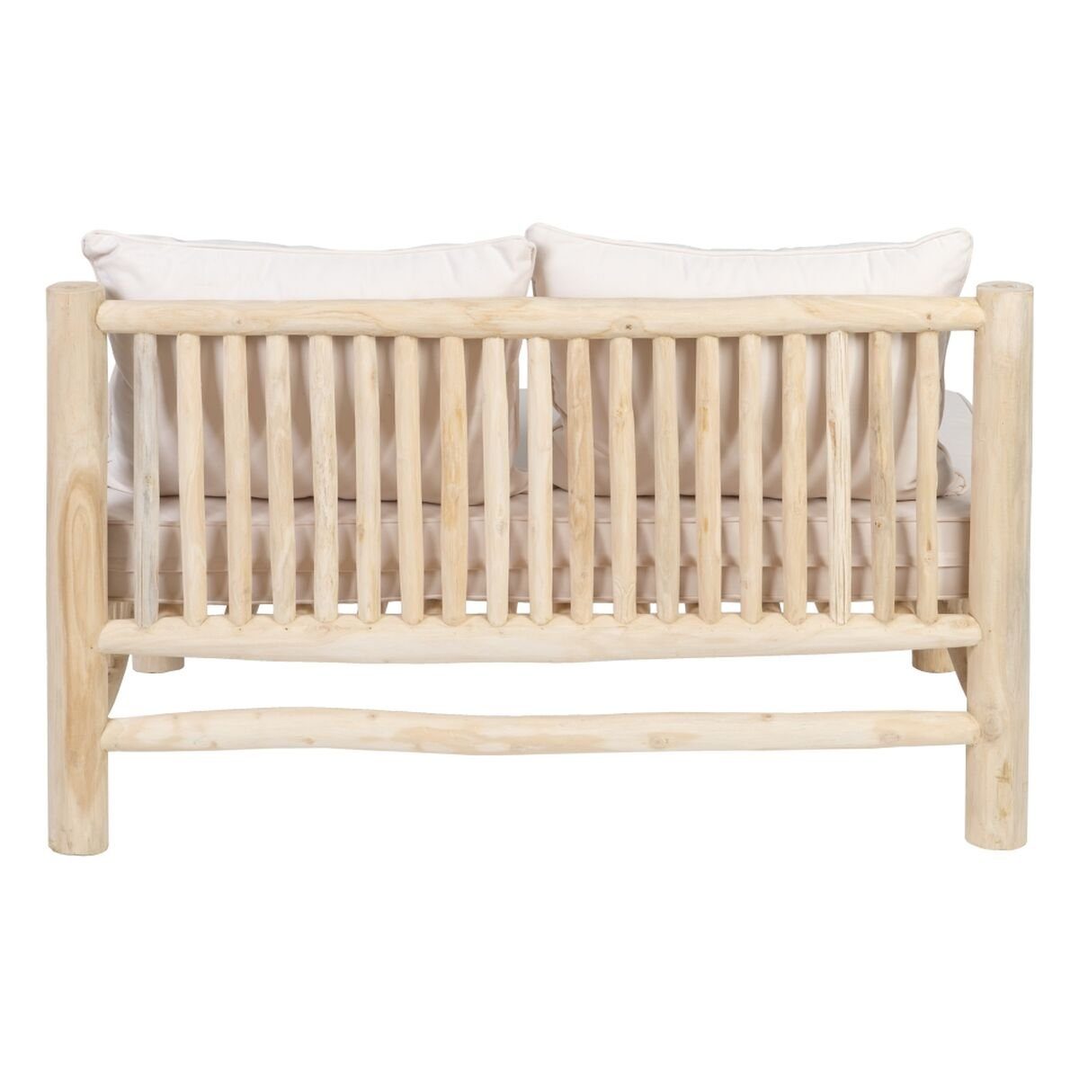 Zweisitzer-Sofa Bigbuy Teakholz Sofa 131 x cm 77,5 80 x AKAR