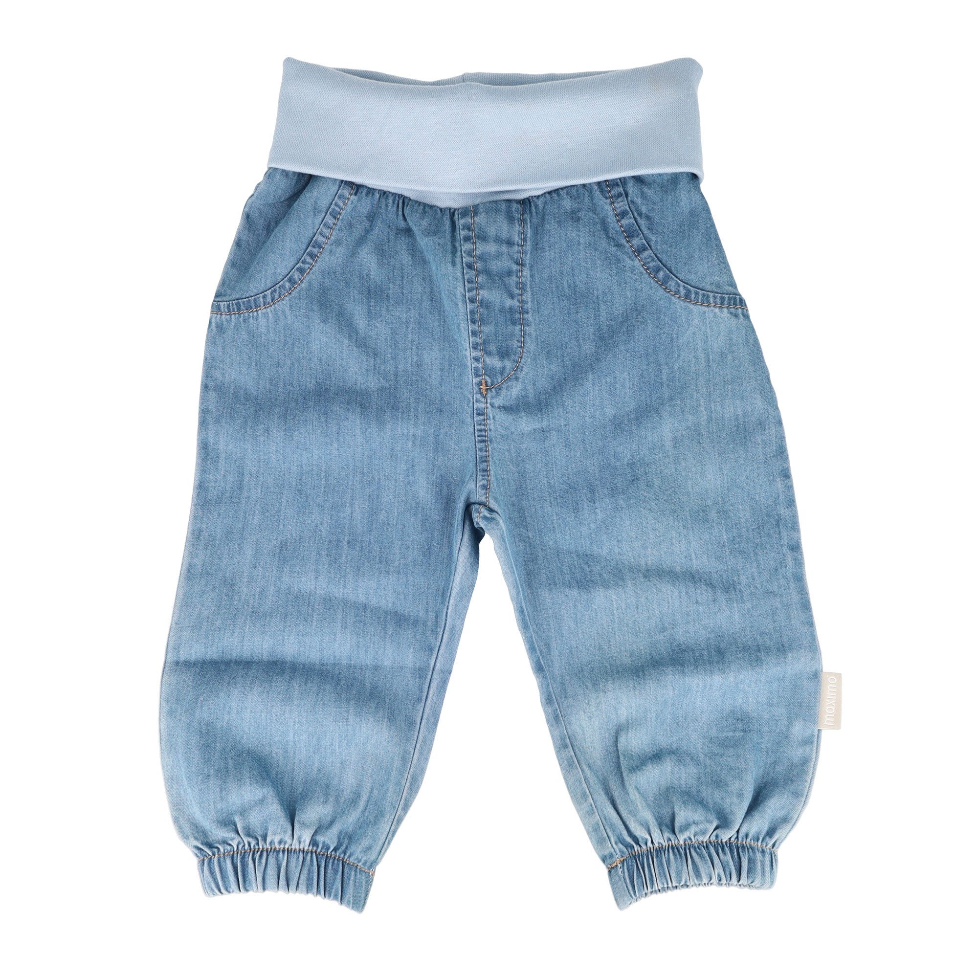 MAXIMO Schlupfhose (1-tlg) Denim-Optik, Pumphose, unisex, vielseitiger Sommerstyle