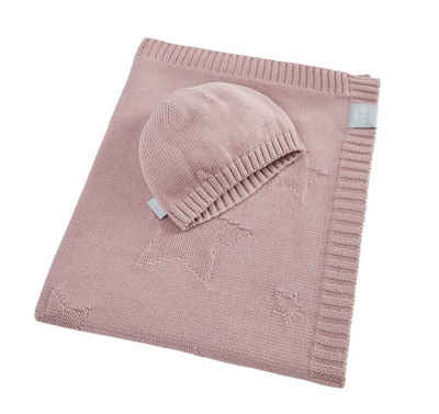 Babydecke 90x70cm - Strickdecke aus 100% BIO Baumwolle, SEI Design, inkl. Geschenkverpackung