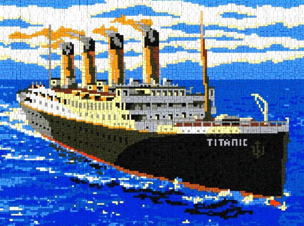 Stick it Головоломки Titanic fahrend, 8200 Пазлыteile, Bildgröße: 66 x 53 cm