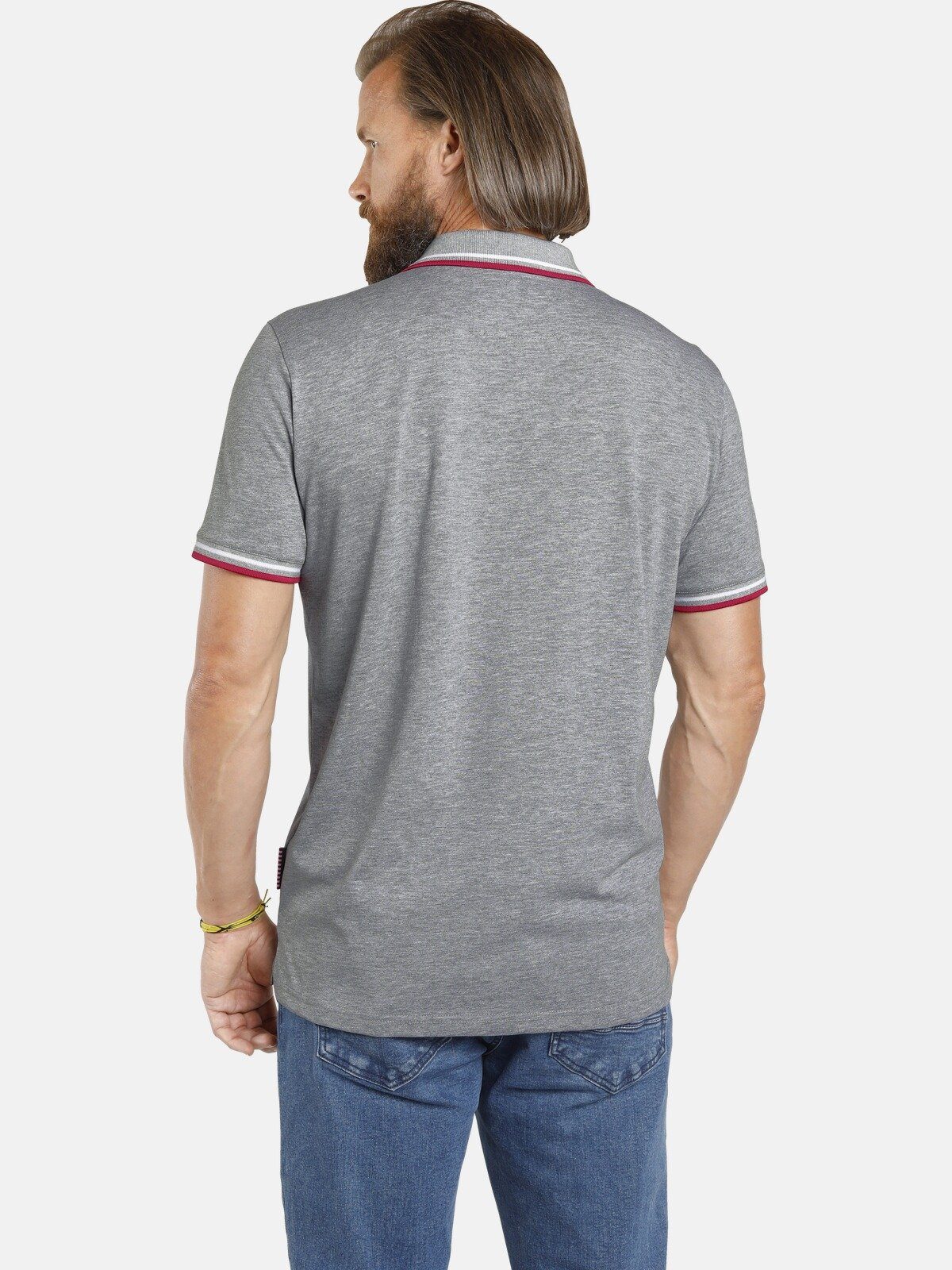Jan Vanderstorm Poloshirt JOHAN in zwei Designs (2er-Pack)