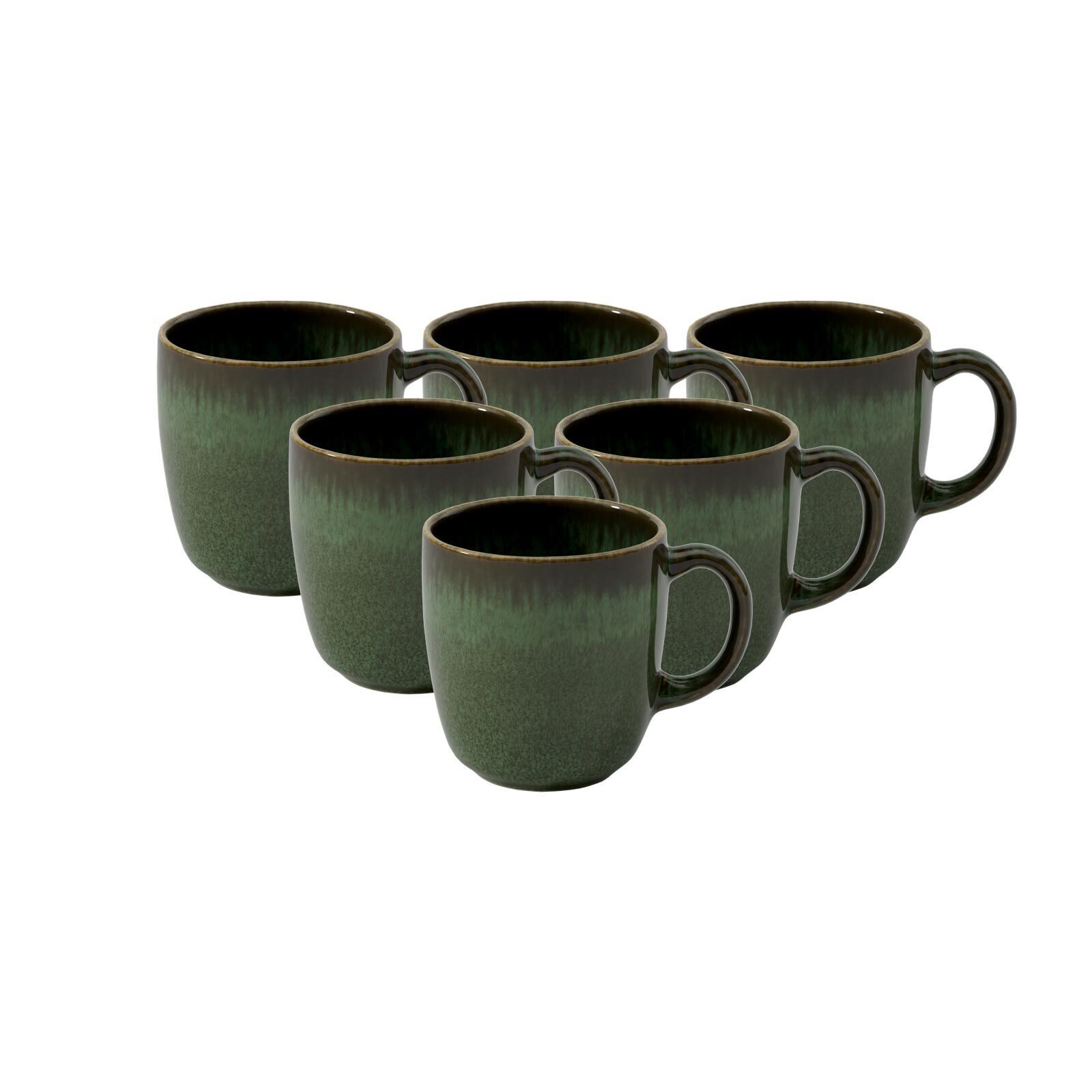 like. by Villeroy & Boch Tasse Lave Kaffeetassen 190 ml 6er Set, 6-tlg., Steingut