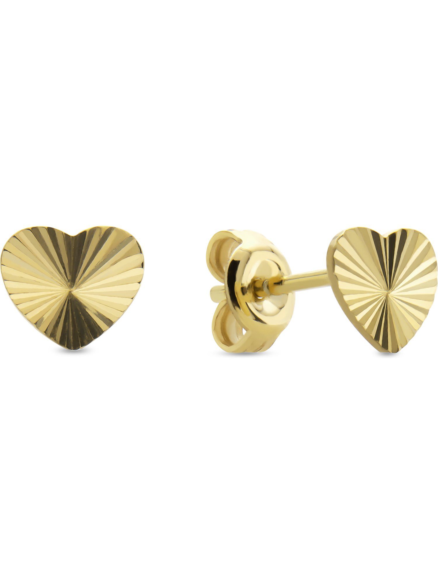 CHRIST Paar Ohrhänger CHRIST Damen-Ohrhänger 375er Gelbgold Herz