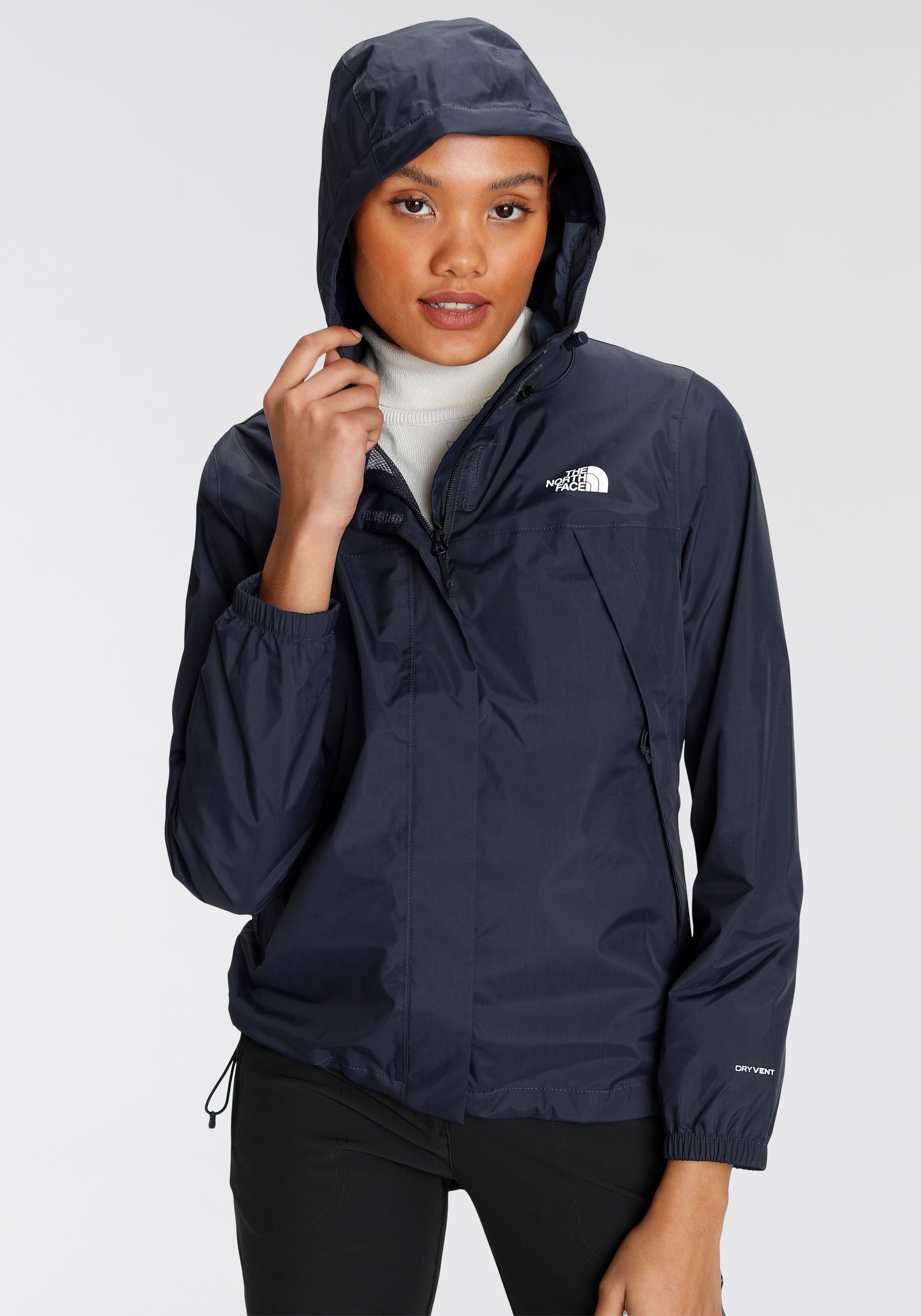 The North Face Funktionsjacke ANTORA atmungsaktiv wasserdicht und winddicht, marine