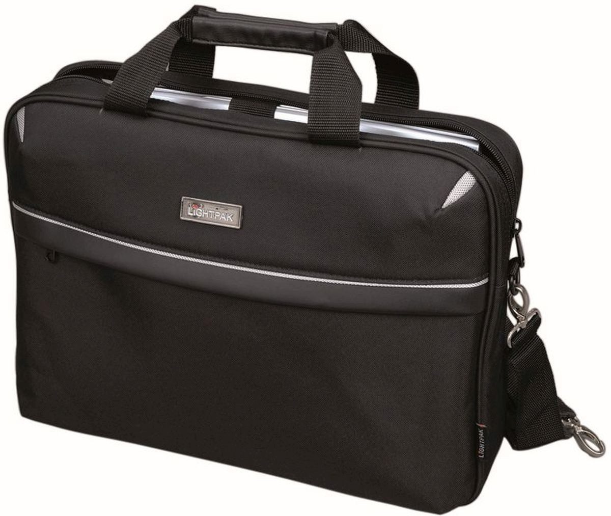 LIGHTPAK® Laptoptasche Laptoptasche Sierra 17 Zoll 41x30x8,5cm Polyester schwarz