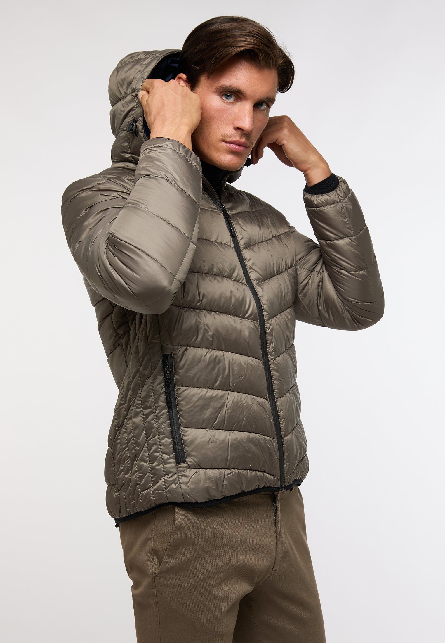 Eterna Steppjacke silber