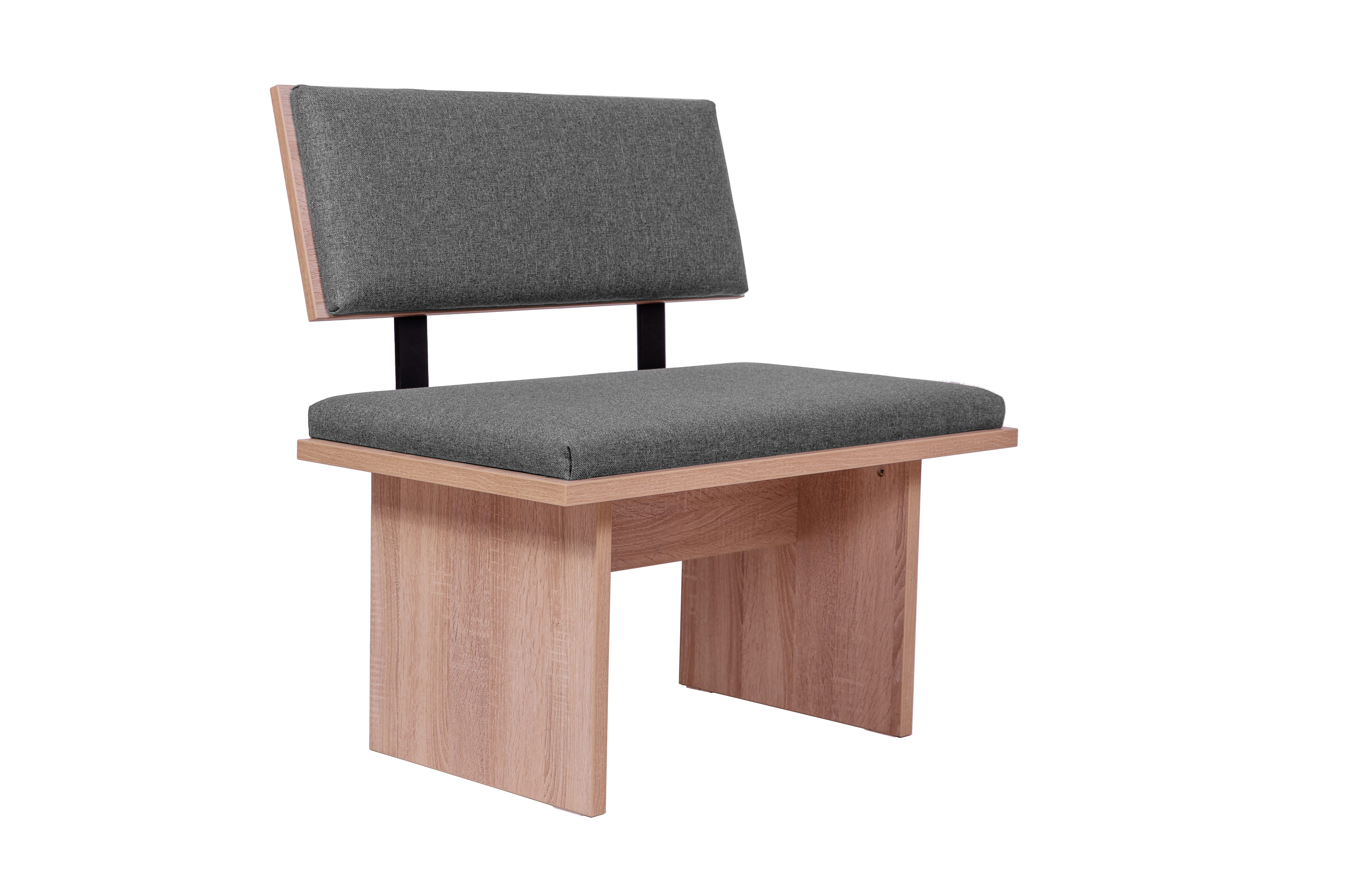 kundler home Essbank Bank mit Polster + Lehne 'Die Stilvolle' L: 85 cm, Eiche Premiumdekor
