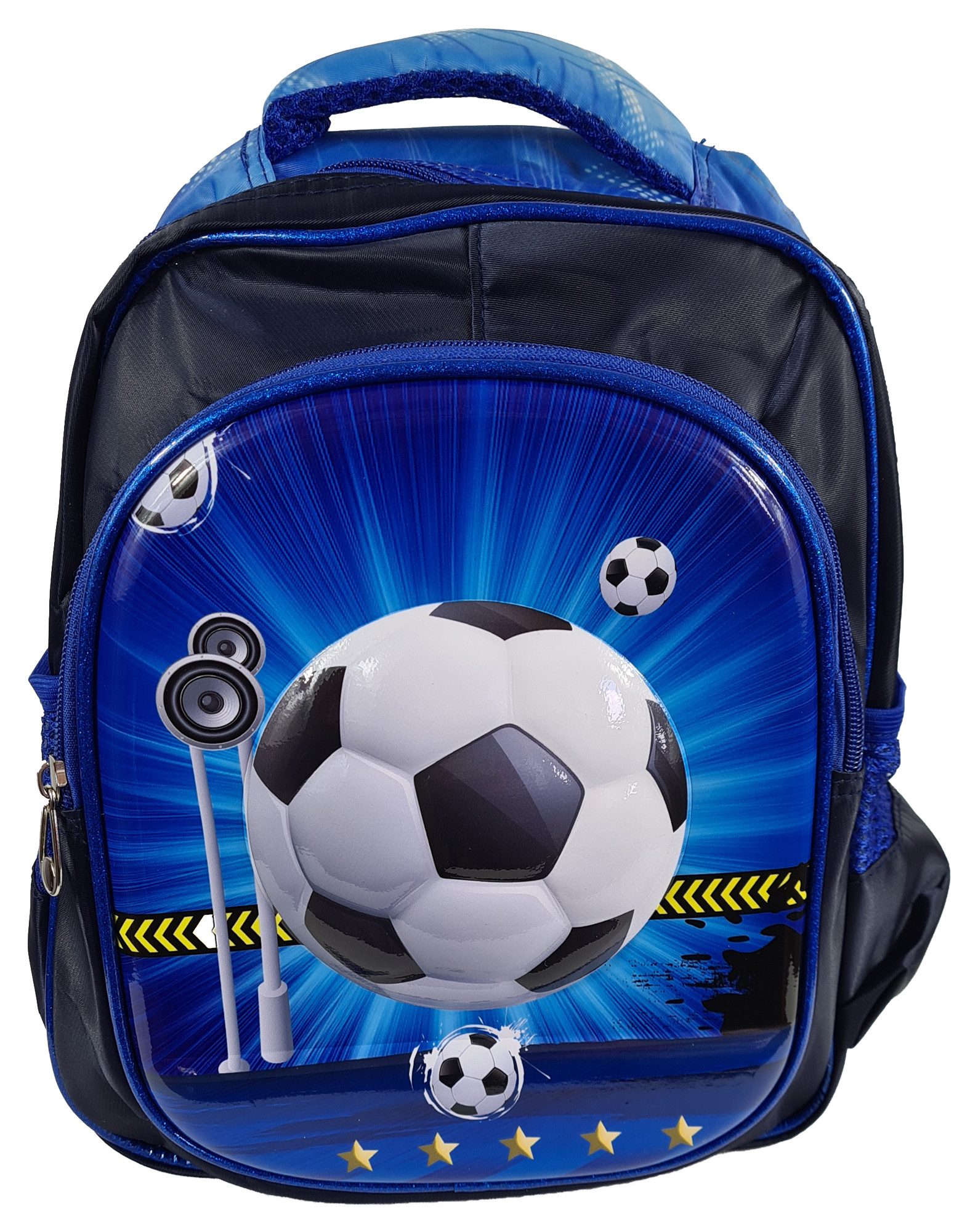 Einkaufszauber Kinderrucksack Kinder Rucksack Fußball 3D, Fussball in 3D geformt